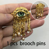 Women Vintage Eyes of Demon Earring Ring Exaggerated Earrings Style Imitated Pearl Girls Delicate Tassels Jewelry - Image 8