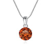 JoyceJelly Pendant Necklace For Women Royal Blue Color Silver Wedding Jewelry - Image 12
