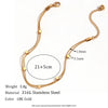 Gold Plated 316L Stainless Steel Hypoallergic Anklets For Women Double Layer Snake Chain Feet Bracelet on the Leg - Image 7