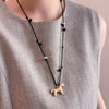 Horse Pendant Necklace with Multicolor Beads and Adjustable Rope Chain - Image 13