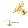Titanium 16G Tulip Flower Cartilage Earring Dainty Leaf Climber Labret Helix Tragus Conch Stud Piercing - Image 7