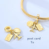 Charm Bead Pendent Silver Gold Series Butterfly Firefly Earth Airplane Charm Fit Bracelet Bangle Woman Jewelry Gift - Image 5