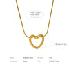 Dainty Gold Color Heat Love Pendant Collar Necklace Stainless Steel Jewelry Gift for Her - Image 6