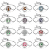 Tree of Life Aromatherapy Bracelet Open Lockets Bangle Essential Oil Diffuser Bracelet Adjustable Chain Bracelet with 10pcs Pads - Image 6