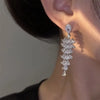 Geometric Dangle Drop Earrings for Women Wedding Party Jewelry Accessories Cubic Zirconia Bridal - Image 2