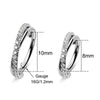 Titanium Hinged Segment Ring Cartilage Hoops Double Row Helix Piercing Jewellery Conch Ring Septum Ring Tragus Daith Earring - Image 2