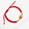 Red/Black Rope Braided Sacred Heart Shaped Crystal Cross Bracelet Classic for Men Women Lucky Religious Jewelry Party Gift - Image 7