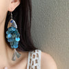 Round Natural Shell Dangle Earrings Novel Ocean Fish-shape Long Tassel Drop Earring for Women Charms Ear Hooks Party Jewelry K1 - Image 3