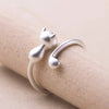 Cute Cat and Mouse Shape Open Ring for Women Antique Silver Color Modern Girls Finger Accessories Hip Hop Party Jewelry - Image 13