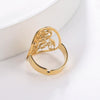 Hollow Open Ring for Men Women Stainless Steel Adjustable Rings Jewelry Friend Lover Gift - Image 2