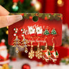 Cute Christmas Gingerbread Snowflake Earrings Set for Women 12 pcs Santa Claus Christmas Tree Bell Earrings Year Jewelry - Image 7