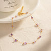 Summer Bohemia Stone Anklet For Women Beach Classic Purple Gravel Stainless Steel Bracelet Jewelry Gift - Image 4