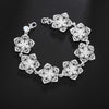 charm Silver Bracelet for man woman Twisted rope chain jewelry Wedding party Christmas gift - Image 32