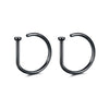 Fake Nose Ring Hoop No Piercing for Nose Lip and Ear 20G - Image 9