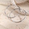 Stainless Steel Twist Circle Women Earrings Click Mobius Hoop Hies Earring And Mother's Day Gift - Image 31