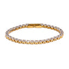 Stainless Steel Bracelet with Crystal Accents in Gold-Tone or Silver-Tone - Image 7