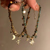 Zakol Vintage Stone Double Layered Beads Bracelets for Women Star Pendant Bracelets Y2K Charm Jewelry Gifts - Image 1