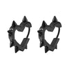 Creative Hip-Hop Rivet Heart Hoop Earrings For Women Stainless Steel Geometric Ear Buckle Piercing Cool Rock Punk Stud Jewelry - Image 14