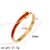 Belt Shape Adjustable Open Bangle in Multiple Finishes - Image 9