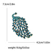 Rhinestones Peacock Brooches for Women Unisex Glass Phoenix Pins Event Party Backpack Decoration Clothes Accessories - Image 5