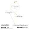 Stainless Steel Y-Shaped Pendant Necklace with Stone Details - Image 16