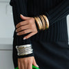 Twisted Metal Bangle Set in Gold-Tone or Silver-Tone - Image 17