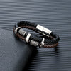 Vintage Viking Compass Multilayer Leather Bracelet Men Stainless Steel Norse Runes Valknut Bangle Scandinavian Jewelry - Image 3