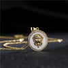 Hip Hop Gold Color 3D Round Lion Head Pendant Chain Medal Necklace Men Women Rock Rapper Jewelry Gifts - Image 9