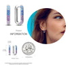 Silver Hoop Earrings For Woman Zircon Heart Shape Star Eardrop Earring Jewelry - Image 29