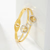 Tree of Life Open Cuff Bracelet with Clear Stone Accents - Image 15