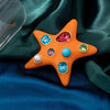 European and American Foreign Trade Starfish Franc Series Brooch - Image 3