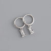 Silver Hoop Earrings Clip Golden Bowtie Ribbon Small Cute For Women Girl Gift Jewelry - Image 21