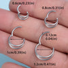 1pc 6-12mm 16G Steel Nose Ring Hoop Septum Clicker Double Layers Seamless Hinged Piercing Conch Daith Cartilage Earring - Image 5