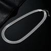 Silver-Tone Net Chain Jewelry Set with Necklace or Bracelet Options - Image 2