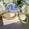 Large Gold-Tone Copper Hoop Earrings in 55 x 49 mm - Image 4