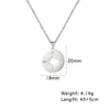 Stainless Steel Necklace For Women Lover's Gold Color Tiny Round Compass Handmade necklace jewelry - Image 7