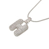 Silver Color Bubble Initial Letters Necklaces 26 Letters Pendants Necklaces for Women Brass CZ Jewelry - Image 8
