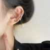 Shiny Rhinestone Snowflake Clip Earrings for Women No Perforation Geometric Ear Cuffs Christmas Jewelry Gifts - Image 6