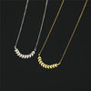 Ear of Wheat Tree Leaves Women Necklace Stainless Steel Gold Color Clavicle Chain Choker Boho Jewelry Gift - Image 4