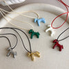 Colorful Horse Pendant Long Necklace for Women Adjustable Sweater Chain Necklaces Jewelry Gifts Accessories - Image 2