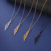 Map Outline Pendant Necklace with 45 cm Stainless Steel Chain - Image 50