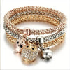 Charm Bracelet Set of 3 with Heart Lock Key and Music Note Charms - Image 3