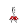 Silver Charms Santa Claus Reindeer Christmas Tree Snowman Elk Bead Fit Bracelet Necklace Jewelry - Image 32