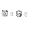 Zakol 1 Pair Buling Cubic Zirconia Stainless Steel Magnetic Ear Clip Simple No Piercing Stud Earrings for Women Men - Image 14