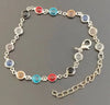Gold Plated Multi Color Crystal Beads Anklet Chain Ankle Bracelet For Women Girl Summer Ankle Bracelet Boho Beach Foot Chain - Image 8