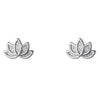 Lotus Flower Stud Earrings with Petal Details - Image 5
