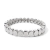 6x8mm Enamel Crystal Bracelets For Women Gold Color Zirconia Rhombus Bead Elastic Bangle - Image 33
