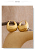 Personality Stainless Steel Chunky Hoop Earrings for Women Gold Pvd Plated Geometric Daily Casual Jewelry - Image 15