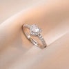 Charm Pink Heart Zircon Rings for Women Silver Color Stainless Steel Crystal Necklace Jewelry Set Gift Colorfast - Image 5