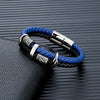 Vintage Viking Compass Multilayer Leather Bracelet Men Stainless Steel Norse Runes Valknut Bangle Scandinavian Jewelry - Image 2